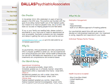 Tablet Screenshot of dallaspsychiatry.com